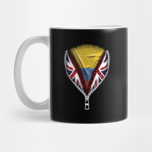 Colombian Flag  Colombia Flag zipped British Flag - Gift for Colombian From Colombia Mug